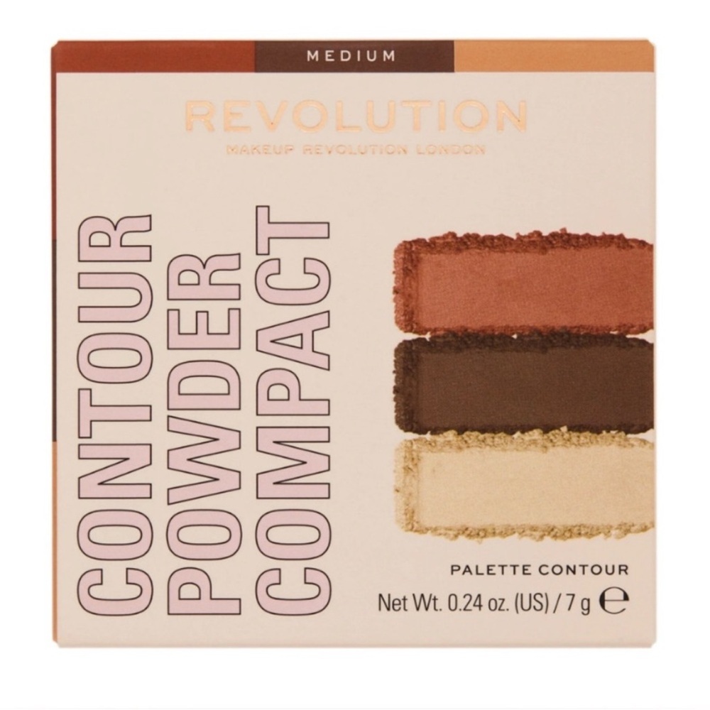 Makeup Revolution Brown and Cream Bronzer & Contour Palette Medoum - Picture 1 of 5
